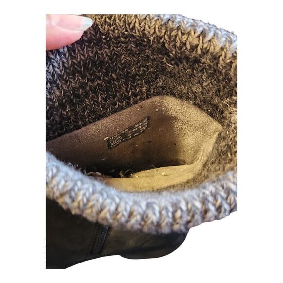 Dansko black leather suede casual boots sz 38, us 7.5 winter boots rubber sole - Picture 12 of 15